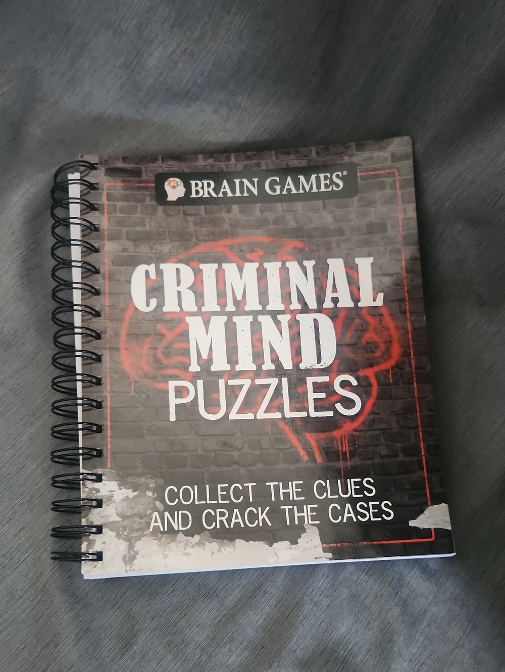 Criminal Mind Puzzles - Black & Red Spiral Puzzle Book